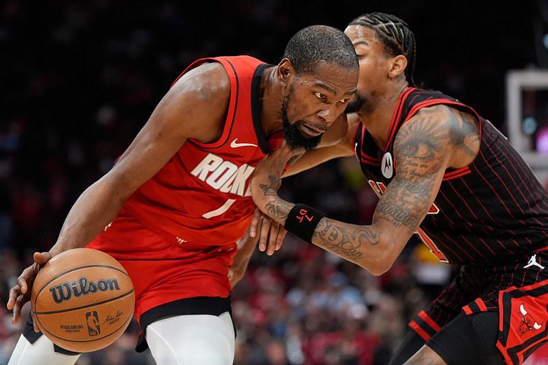 od足球官网-杜兰特28+10 火箭119-113胜公牛